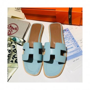 Hermes 2019 Ladies Oasis Leather Slipper - 에르메스 2019 여성용 오아시스 레더 슬리퍼 HERS0031,Size(225 