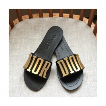 Dior 2019 Ladies Leather Slipper - 디올 2019 여성용 레더 슬리퍼 DIOS0009.Size (225 