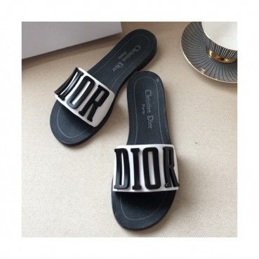 Dior 2019 Ladies Leather Slipper - 디올 2019 여성용 레더 슬리퍼 DIOS0007.Size (225 