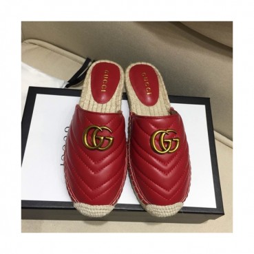 Gucci 2019 Ladies Leather Slipper - 구찌 2019 여성용 레더 슬리퍼 GUCS0063.Size(225 