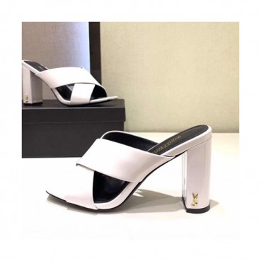 Saint Laurent 2019 Ladies High Heel Slipper - 입생로랑 2019 여성용 하이힐 슬리퍼,SLS0030.Size(225 