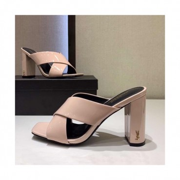 Saint Laurent 2019 Ladies High Heel Slipper - 입생로랑 2019 여성용 하이힐 슬리퍼,SLS0029.Size(225 