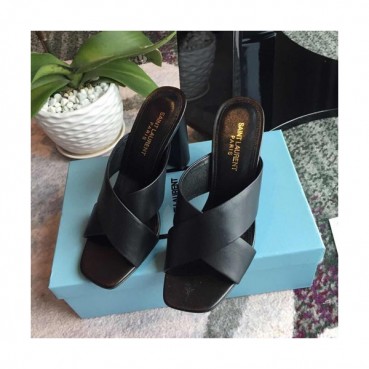 Saint Laurent 2019 Ladies High Heel Slipper - 입생로랑 2019 여성용 하이힐 슬리퍼,SLS0023.Size(225 