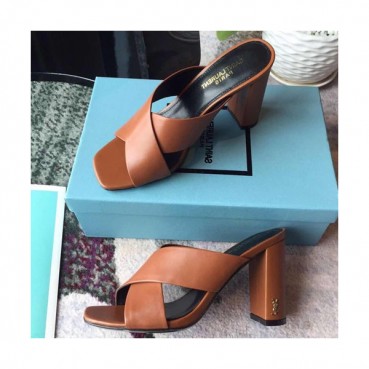 Saint Laurent 2019 Ladies High Heel Slipper - 입생로랑 2019 여성용 하이힐 슬리퍼,SLS0022.Size(225 