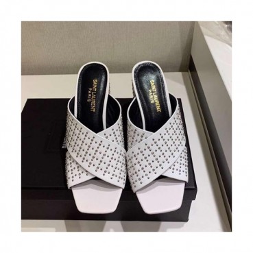 Saint Laurent 2019 Ladies High Heel Slipper - 입생로랑 2019 여성용 하이힐 슬리퍼,SLS0020.Size(225 