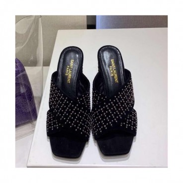 Saint Laurent 2019 Ladies High Heel Slipper - 입생로랑 2019 여성용 하이힐 슬리퍼,SLS0018.Size(225 
