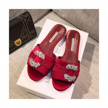 Monolo Blahnik 2019 Ladies Silk Slipper - 마놀로 블라닉 2019 여성용 실크 슬리퍼,MONS0006.Size(220 