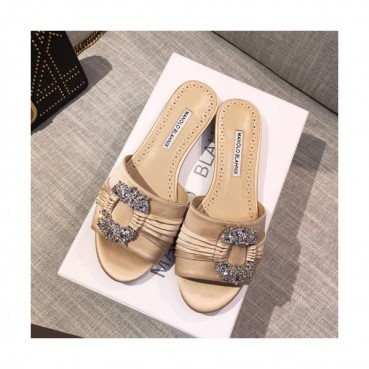 Monolo Blahnik 2019 Ladies Silk Slipper - 마놀로 블라닉 2019 여성용 실크 슬리퍼,MONS0004.Size(220 