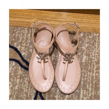 Chanel 2019 Ladies Leather Sandal - 샤넬 2019 여성용 레더 샌들 CHAS0111.Size(225 
