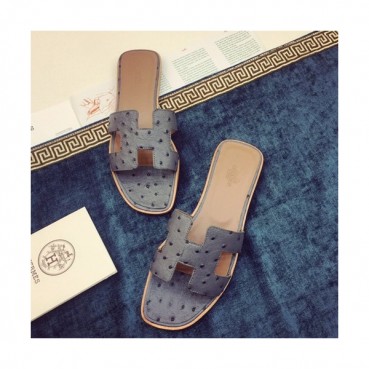 Hermes 2019 Ladies Classic Oasis Leather Slipper - 에르메스 2019 여성용 클래식 오아시스 레더 슬리퍼 HERS0020,Size(220 
