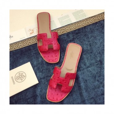 Hermes 2019 Ladies Classic Oasis Leather Slipper - 에르메스 2019 여성용 클래식 오아시스 레더 슬리퍼 HERS0017,Size(220 
