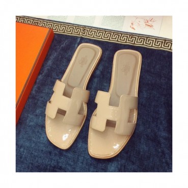Hermes 2019 Ladies Classic Oasis Leather Slipper - 에르메스 2019 여성용 클래식 오아시스 레더 슬리퍼 HERS0010,Size(220 