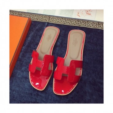 Hermes 2019 Ladies Classic Oasis Leather Slipper - 에르메스 2019 여성용 클래식 오아시스 레더 슬리퍼 HERS0009,Size(220 