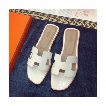 Hermes 2019 Ladies Classic Oasis Leather Slipper - 에르메스 2019 여성용 클래식 오아시스 레더 슬리퍼 HERS0008,Size(220 