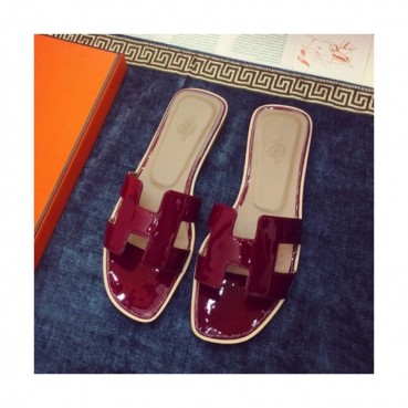 Hermes 2019 Ladies Classic Oasis Leather Slipper - 에르메스 2019 여성용 클래식 오아시스 레더 슬리퍼 HERS0007,Size(220 
