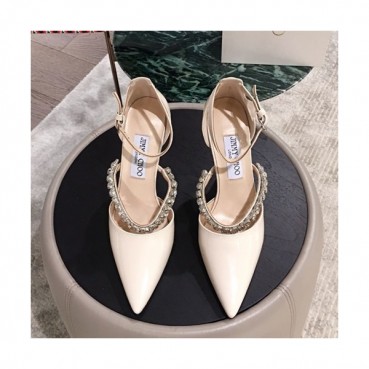 Jimmy-Choo 2019 Ladies Crystal Patent Strap Sandal High Heel 