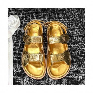 Chanel 2019 Ladies Leather Sandal - 샤넬 2019 여성용 레더 샌들 CHAS0047.Size(225 