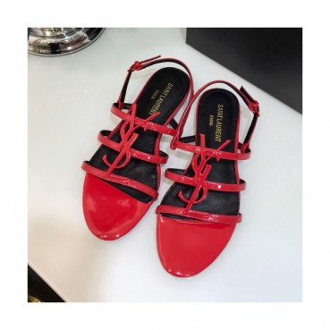 Saint Laurent 2019 Womens Metal Logo Strap Sandal - 입생로랑 2019 여성용 메탈로고 스트랩 샌들 SLS0005.Size(220 