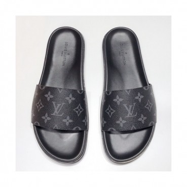 Louis Vuitton 2019 Mens Initial Logo Leather Slipper- 루이비통 남성 이니셜 로고 레더 슬리퍼 Lou01177x.Size(240 