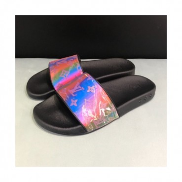 Louis Vuitton 2019 Mm/Wm Initial Logo Leather Slipper - 루이비통 남자 이니셜 로고 레더 슬리퍼 Lou01172x.Size(225 