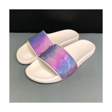 Louis Vuitton 2019 Mm/Wm Initial Logo Leather Slipper - 루이비통 남자 이니셜 로고 레더 슬리퍼 Lou01171x.Size(225 