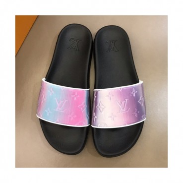 Louis Vuitton 2019 Mens Initial Logo Leather Slipper - 루이비통 남성 이니셜 로고 레더 슬리퍼 Lou01163x.Size(240 