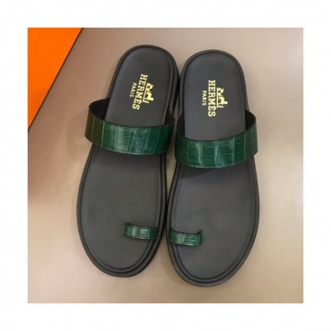 Hermes 2019 Mens Classic Leather Flip-flap 