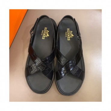 Hermes 2019 Mens Classic Leather Sandal - 에르메스 남성 클래식 레더 샌들 Her06x.Size(240 
