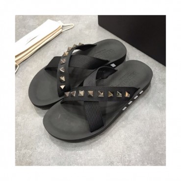 Valentino 2019 Mens Stud Leather Slipper - 발렌티노 남성 스터드 레더 슬리퍼 Val08x.Size(240 