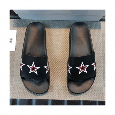 [여름추천템]Givenchy 2019 Mens Star Leather Slipper - 지방시 남성 스타 레더 슬리퍼 Giv0187x.Size(240 
