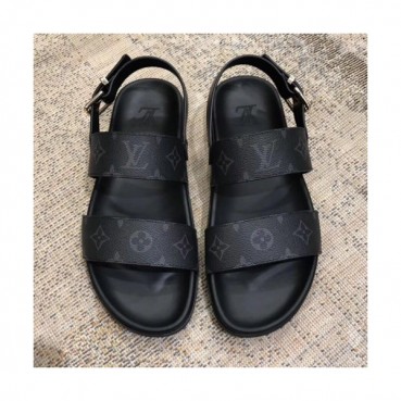 Louis Vuitton 2019 Mens Initial Logo Leather Sandal - 루이비통 남성 이니셜 로고 레더 샌들 Lou01151x.Size(240 