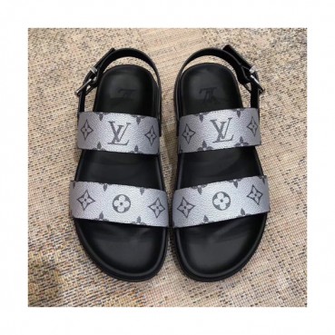 Louis Vuitton 2019 Mens Initial Logo Leather Sandal - 루이비통 남성 이니셜 로고 레더 샌들 Lou01150x.Size(240 