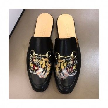 Gucci 2019 Mens Horsbit Tiger Blopper-mule 