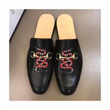 Gucci 2019 Mens Horsbit Signature Snake Blopper-mule 