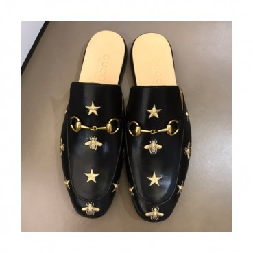 Gucci 2019 Mens Horsbit Signature Honeybee Blopper-mule 