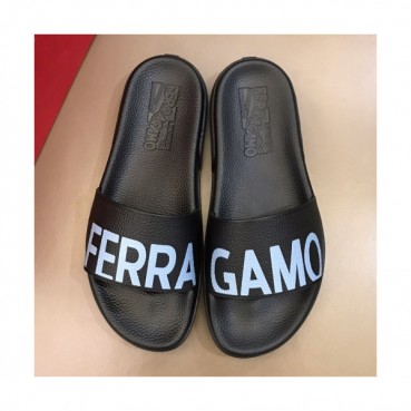 Salvatore Ferragamo 2019 Mens Logo Leather Slipper - 살바토레 페라가모 남성 로고 레더 슬리퍼 Fer0280x.Size(240 