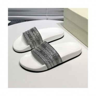 Balenciaga 2019 Mm/Wm Logo Glitter Leather Slipper - 발렌시아가 남자 로고 글리터 레더 샌들 Bal0227x.Size(225 