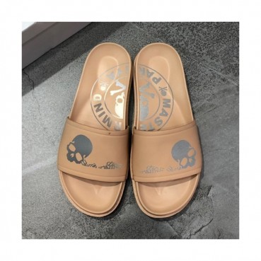 Mastermind 2019 Mens Skull Logo Leather Slipper - 마스터마인드 남성 스컬 로고 레더 슬리퍼 Mas0023x.Size(240 
