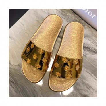 [여름추천템]Dior 2019 Mens Initial Logo Leather Slipper - 디올 남성 이니셜 로고 레더 슬리퍼 Dio0255x.Size(240 