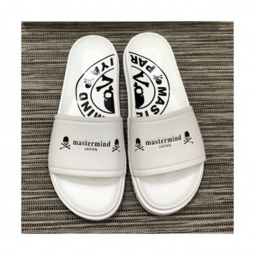 Mastermind 2019 Mens Skull Logo Leather Slipper - 마스터마인드 남성 스컬 로고 레더 슬리퍼 Mas0020x.Size(240 