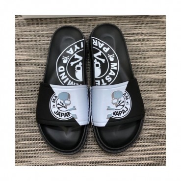Mastermind 2019 Mens Skull Logo Leather Slipper - 마스터마인드 남성 스컬 로고 레더 슬리퍼 Mas0016x.Size(240 