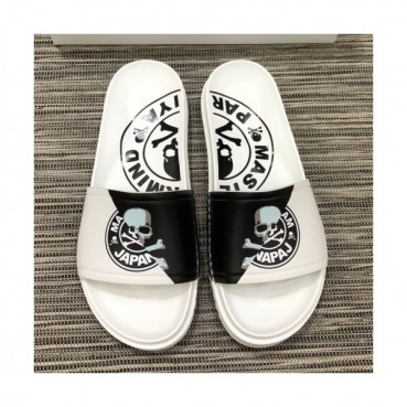 Mastermind 2019 Mens Skull Logo Leather Slipper - 마스터마인드 남성 스컬 로고 레더 슬리퍼 Mas0017x.Size(240 