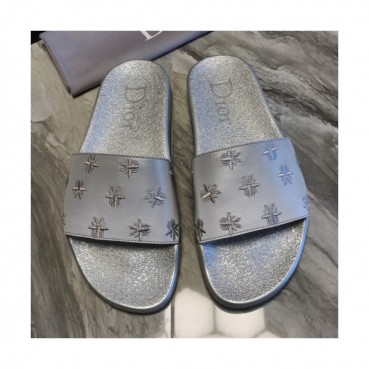 [여름추천템]Dior 2019 Mens Initial Logo Leather Slipper - 디올 남성 이니셜 로고 레더 슬리퍼 Dio0254x.Size(240 