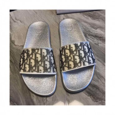 [여름추천템]Dior 2019 Mens Initial Logo Leather Slipper - 디올 남성 이니셜 로고 레더 슬리퍼 Dio0253x.Size(240 