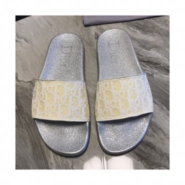 [파격특가]Dior 2019 Mens Initial Logo Leather Slipper - 디올 남성 이니셜 로고 레더 슬리퍼 Dio0252x.Size(240 