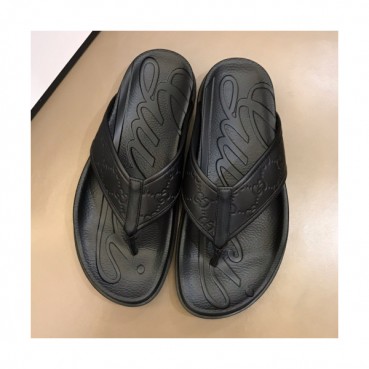 Gucci 2019 Mens Logo Leather Flip-flap 