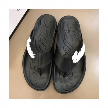 Gucci 2019 Mens Logo Leather Flip-flap 