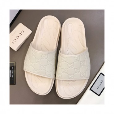 Gucci 2019 Mens Logo Leather Slipper - 구찌 남성 로고 레더 슬리퍼 Guc01109x.Size(240 