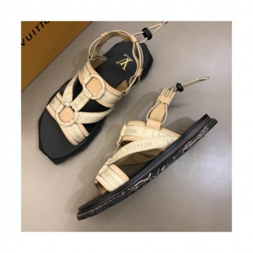 Louis Vuitton 2019 Mens Logo Velcro Sandal - 루이비통 남성 로고 벨크로 샌들 Lou01053x.Size(240 