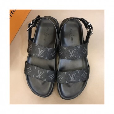 Louis Vuitton 2019 Mens Initial Logo Leather Sandal - 루이비통 남성 이니셜 로고 레더 샌들 Lou01041x.Size(240 
